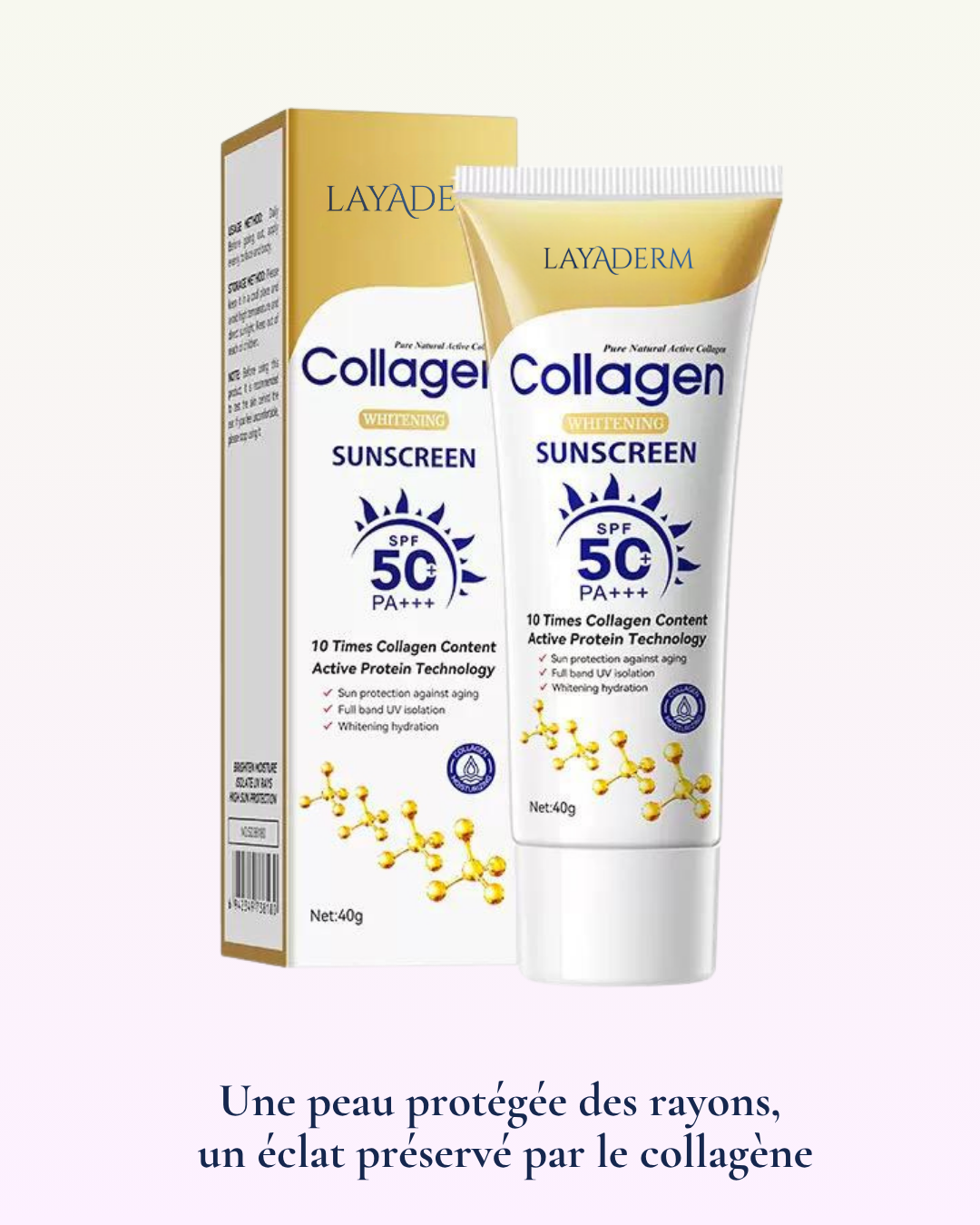 Crème solaire collagène SPF 50+