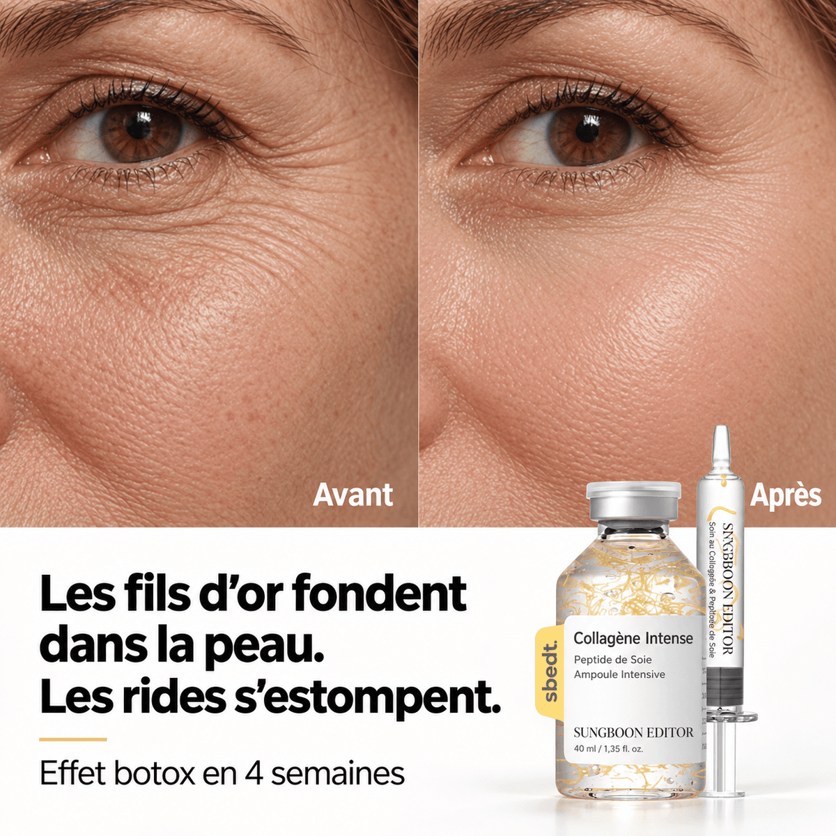 Ampoule Collagène profond & Peptides de soie