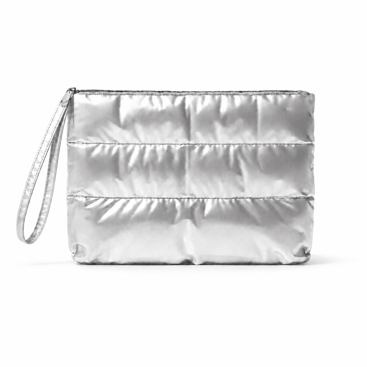 Trousse Puffy - Argent métallisé