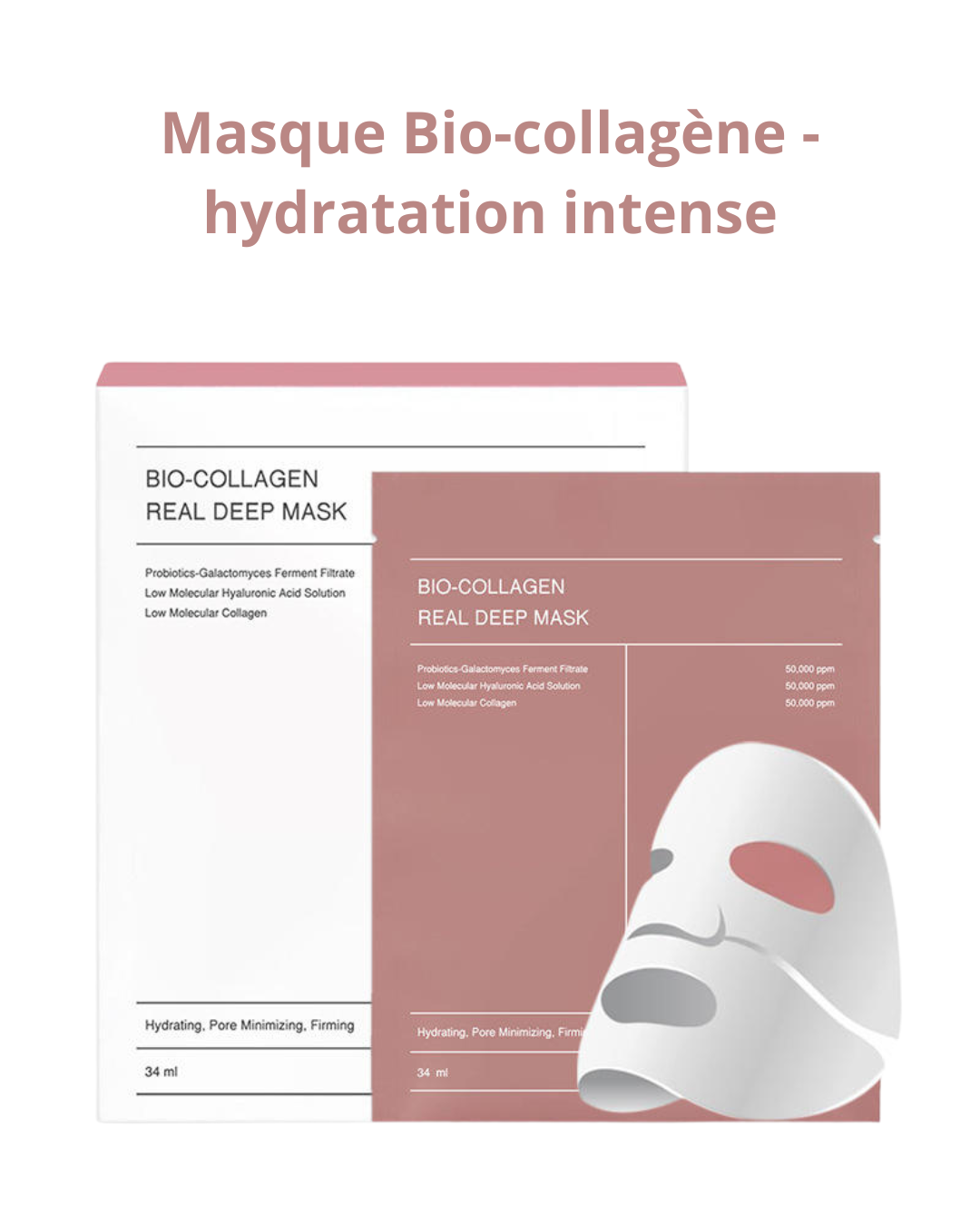 Masque Bio-collagène - hydratation intense