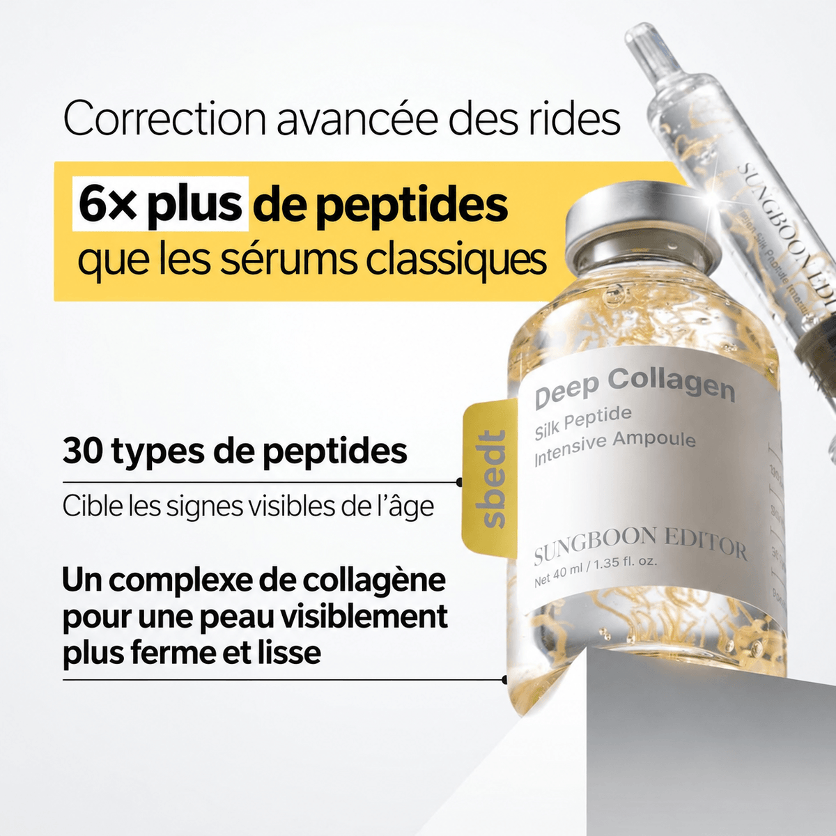 Ampoule Collagène profond & Peptides de soie